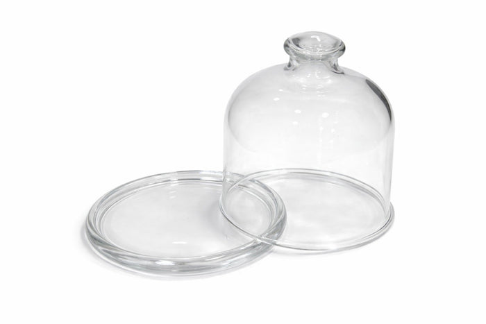Campana de cristal con base para trufa